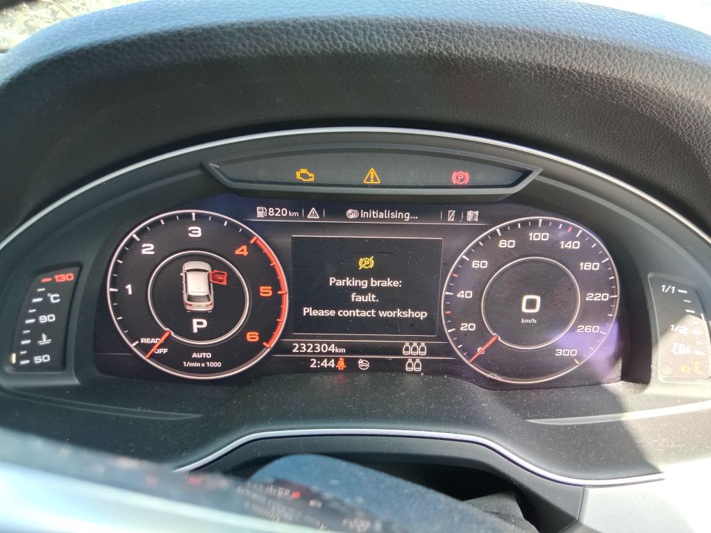 Audi Q7 2017 Black Wrecking