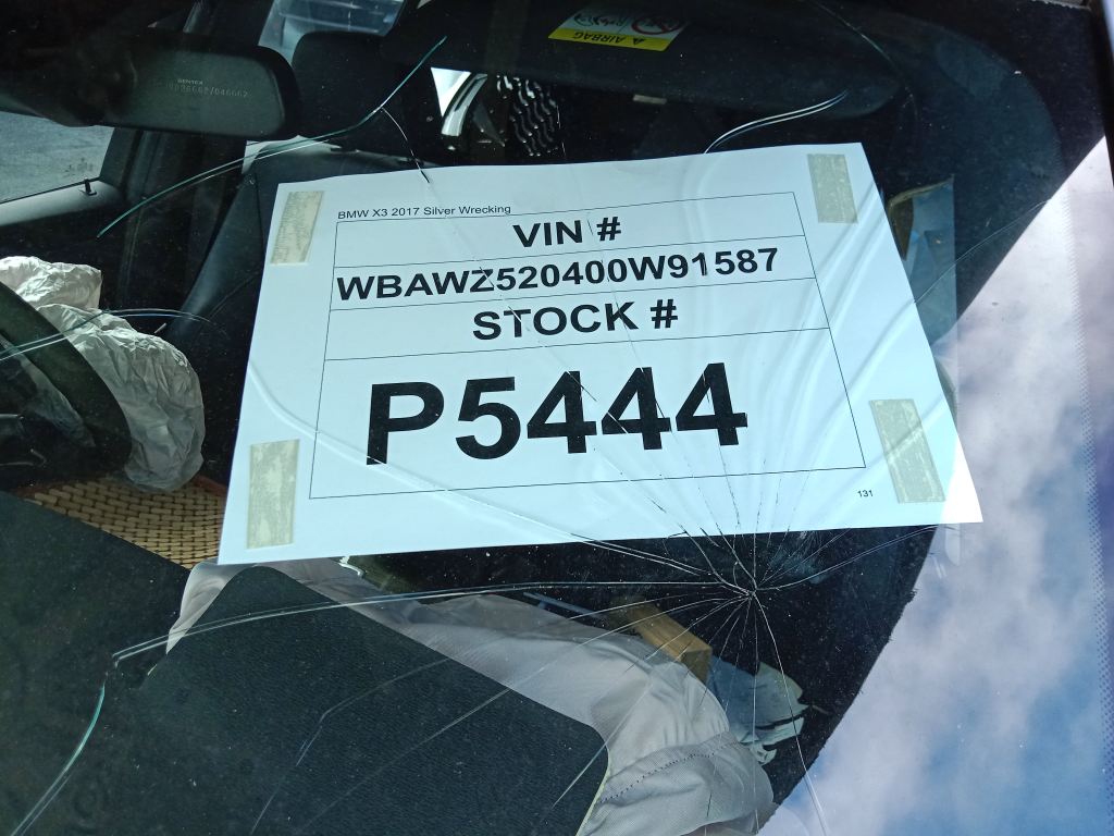 BMW X3 2017 Silver Wrecking